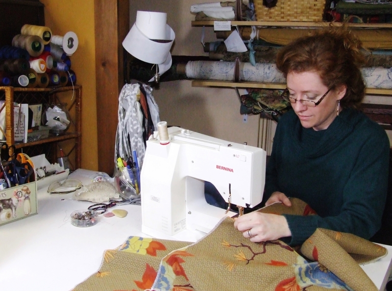 woman sewing