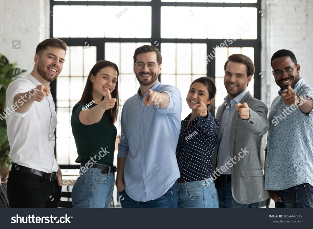 smiling group